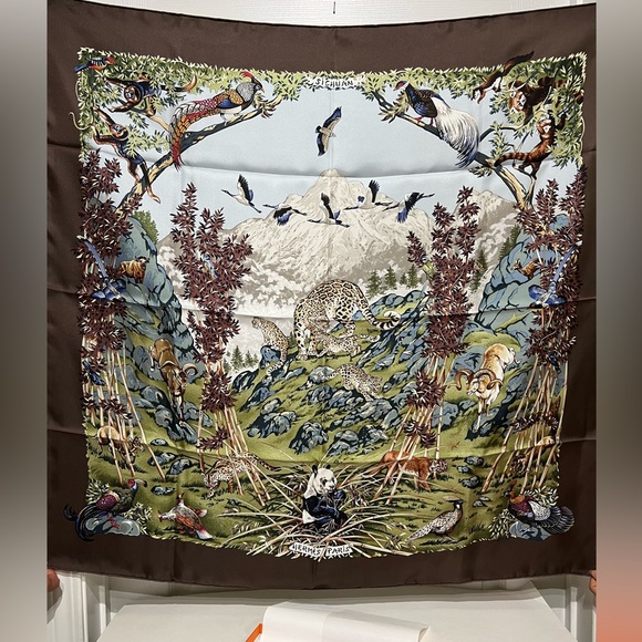 Hermes Silk Scarf  New - Picture 4 of 6